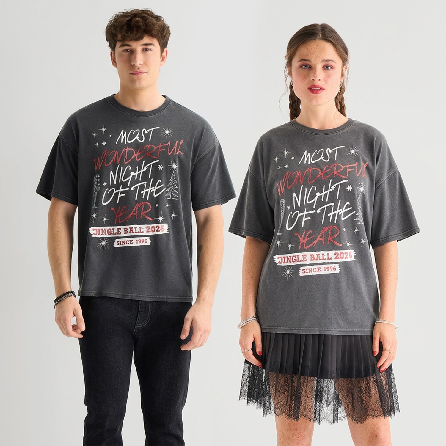 Jingle Ball Unisex Adult Crew Neck Short Sleeve Regular Fit Graphic T-Shirt