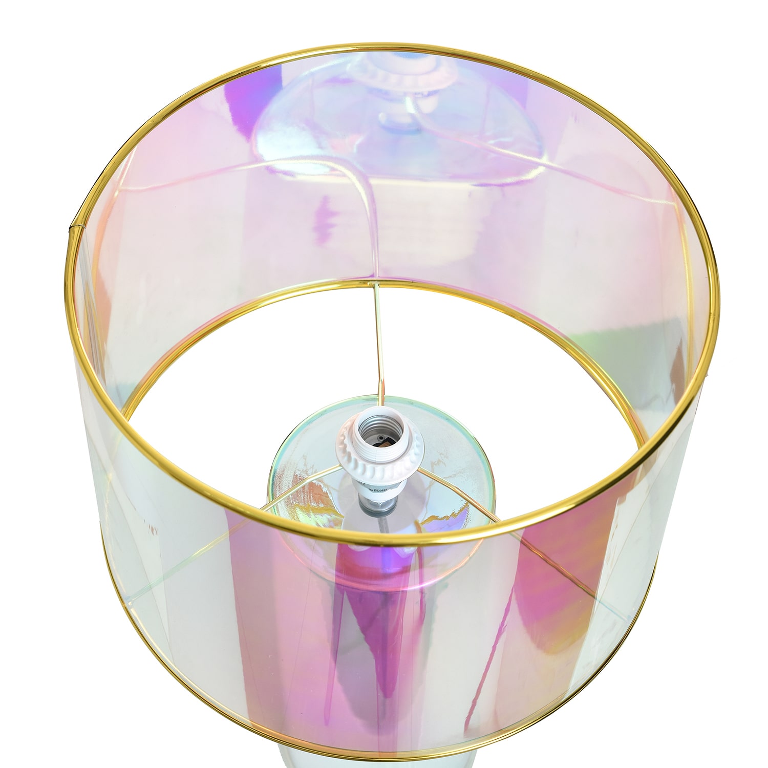 Stylecraft Pink Iridescent Glass Table Lamp