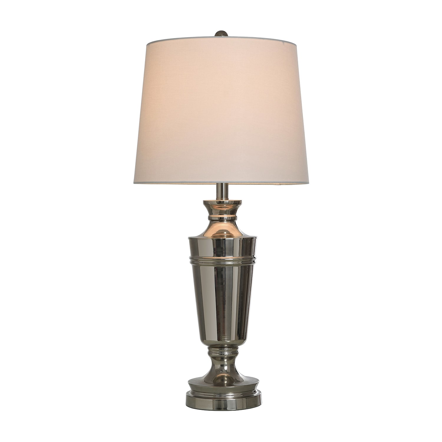Stylecraft Polished Nickel Urn Steel Table Lamp