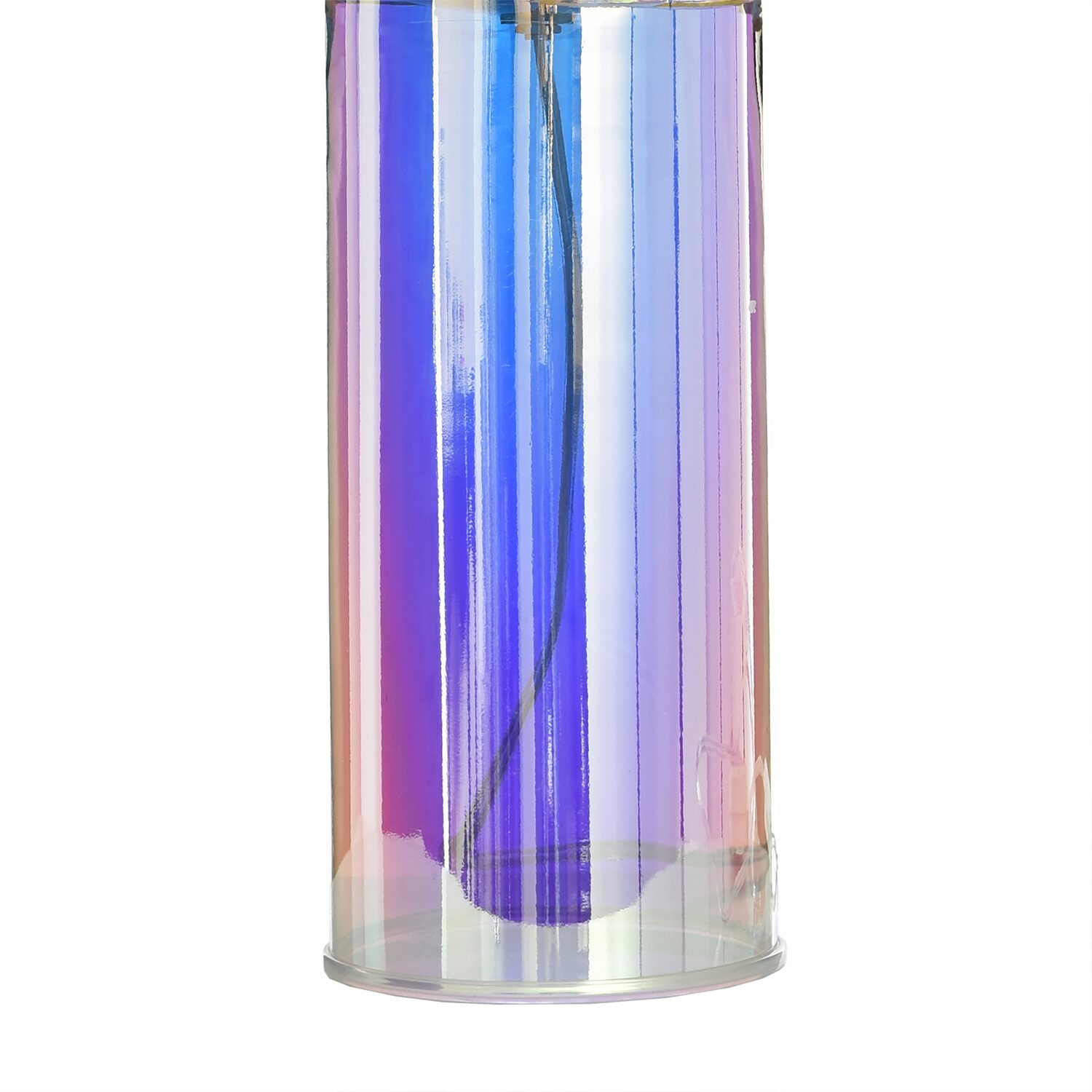 Stylecraft Pink Iridescent Glass Table Lamp