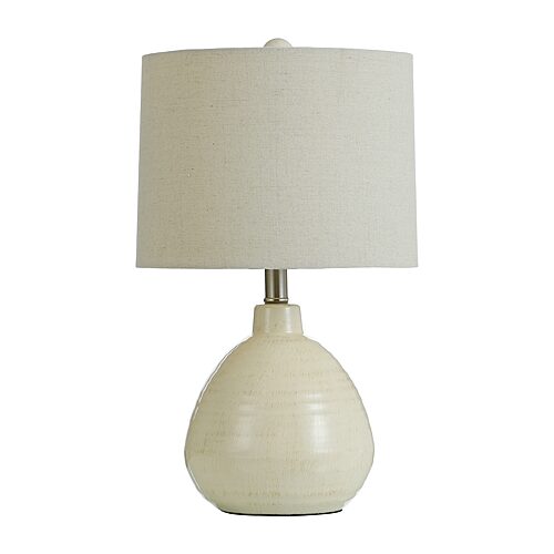 Stylecraft Cameron Ceramic Jug Ceramic Table Lamp In White