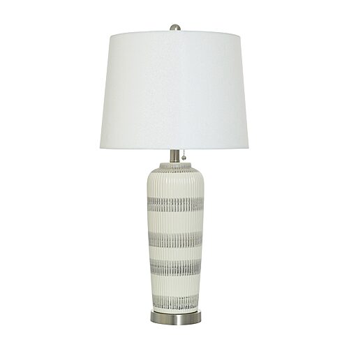 Stylecraft Caleb Gray Ceramic Ceramic Table Lamp