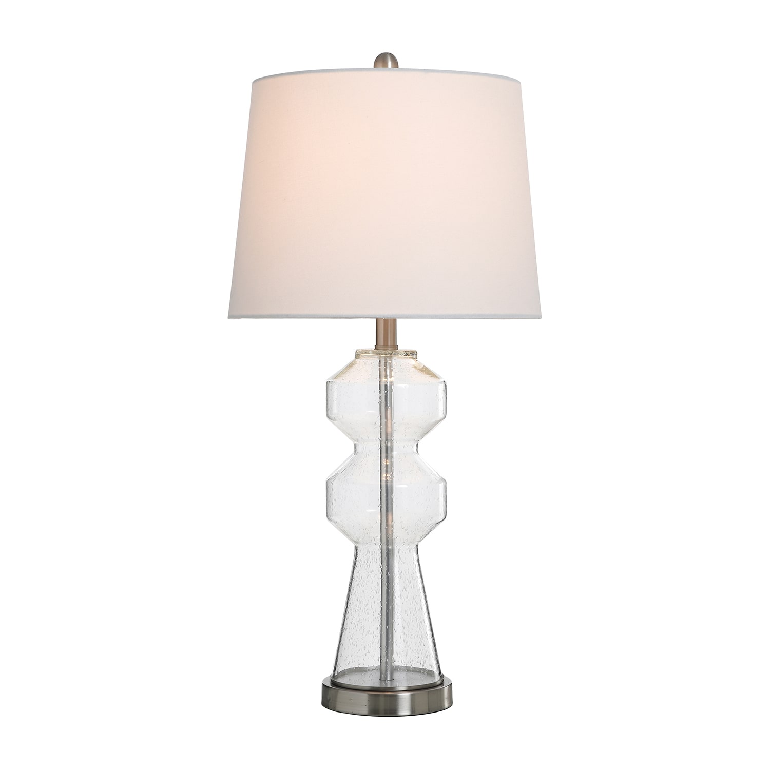 Stylecraft Nova Seeded Glass Table Lamp