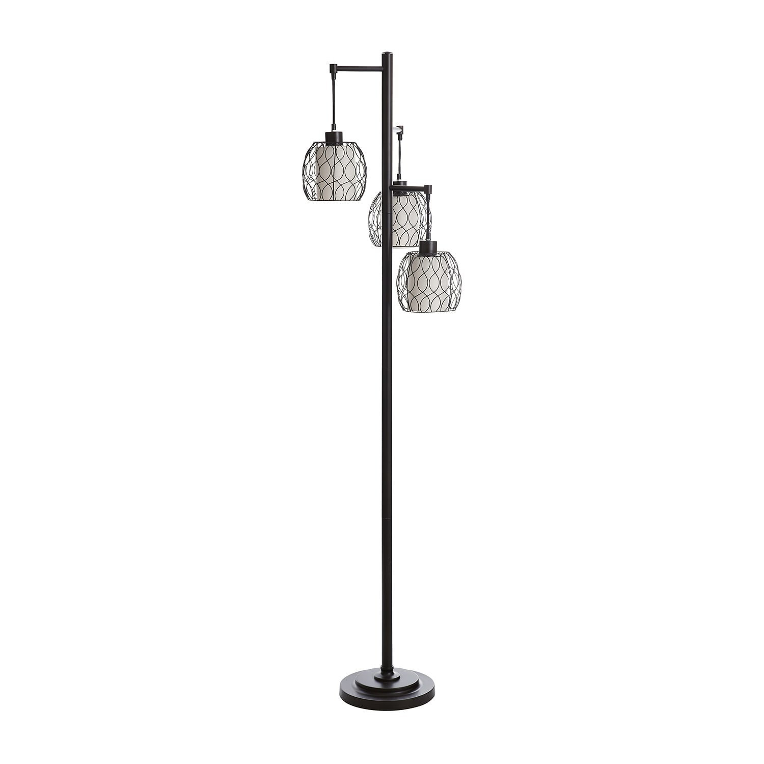 Stylecraft Bronze With Ivory Shade Lamp Set, Color: Brown - JCPenney