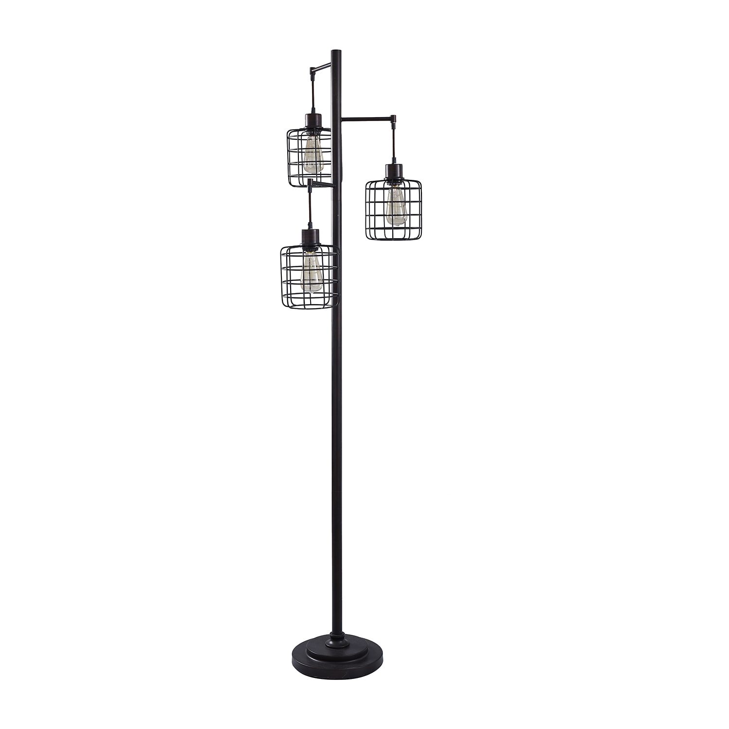 Stylecraft Madison Bronze Caged Steel Table Lamp