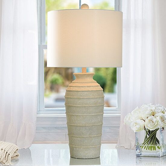Stylecraft Brie Textured Table Lamp, Color: Cream - JCPenney