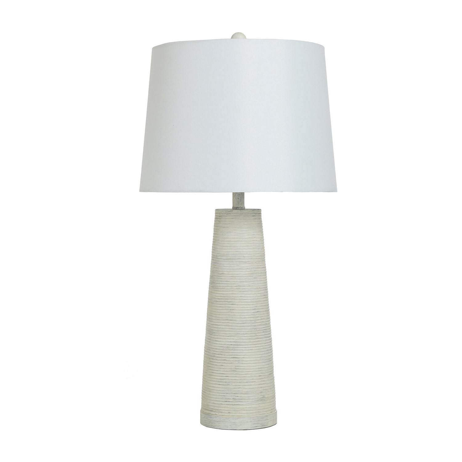 Stylecraft Whitewashed Textured Resin Table Lamp, Color: White - JCPenney