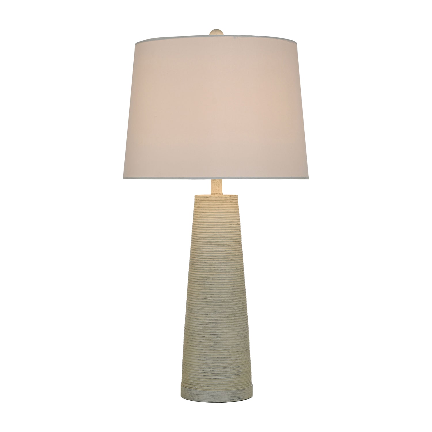 Stylecraft Whitewashed Textured Resin Table Lamp
