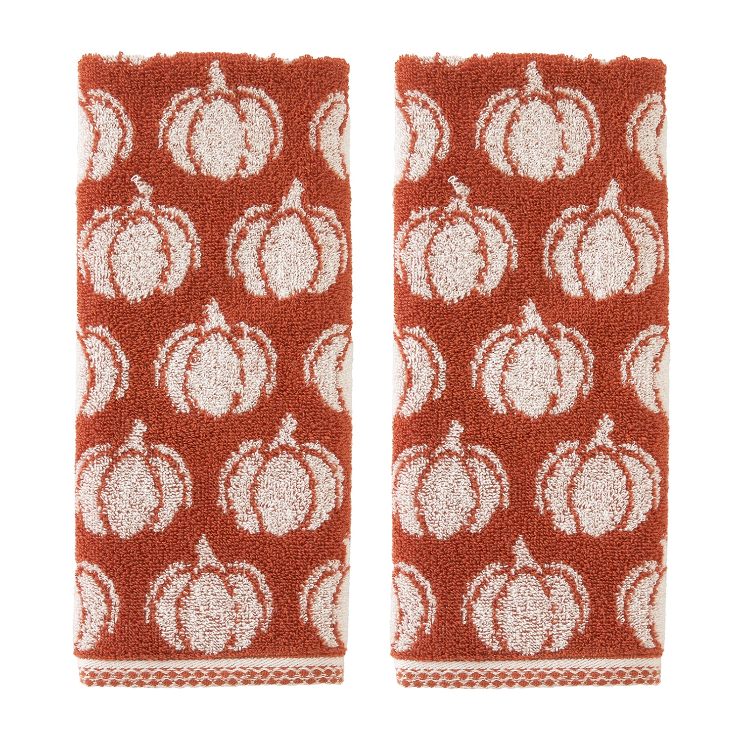Saturday Knight Pumpkin 2-pc. Hand Towel