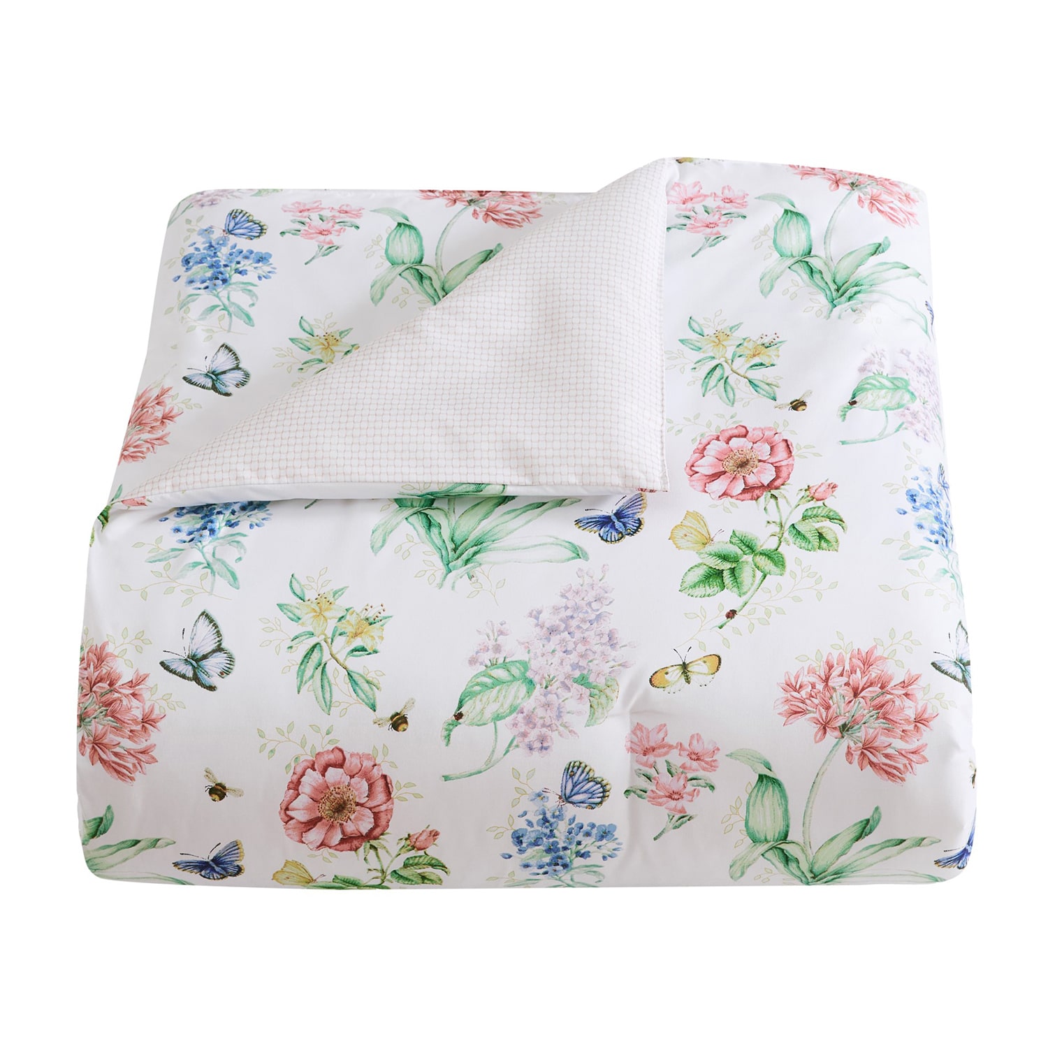 Lenox Printed Reversible Easy Care Down Alternative Comforter Set