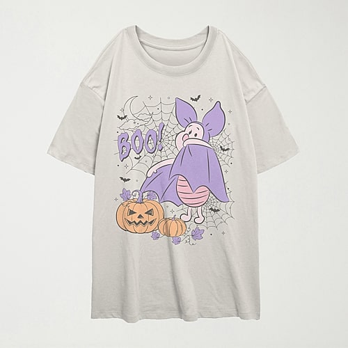 Mad Engine Womens Juniors Crew Neck Short Sleeve Oversized Hello Kitty Graphic T-shirt In Beige