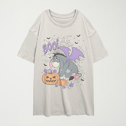 Mad Engine Womens Juniors Crew Neck Short Sleeve Oversized Winnie The Pooh Graphic T-shirt In Beige