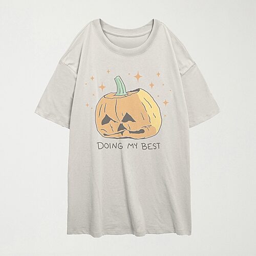 Mad Engine Womens Crew Neck Short Sleeve Regular Fit Graphic T-shirt In Beige