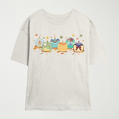 Mad Engine Womens Crew Neck Short Sleeve Regular Fit Princess Graphic T-shirt In Beige
