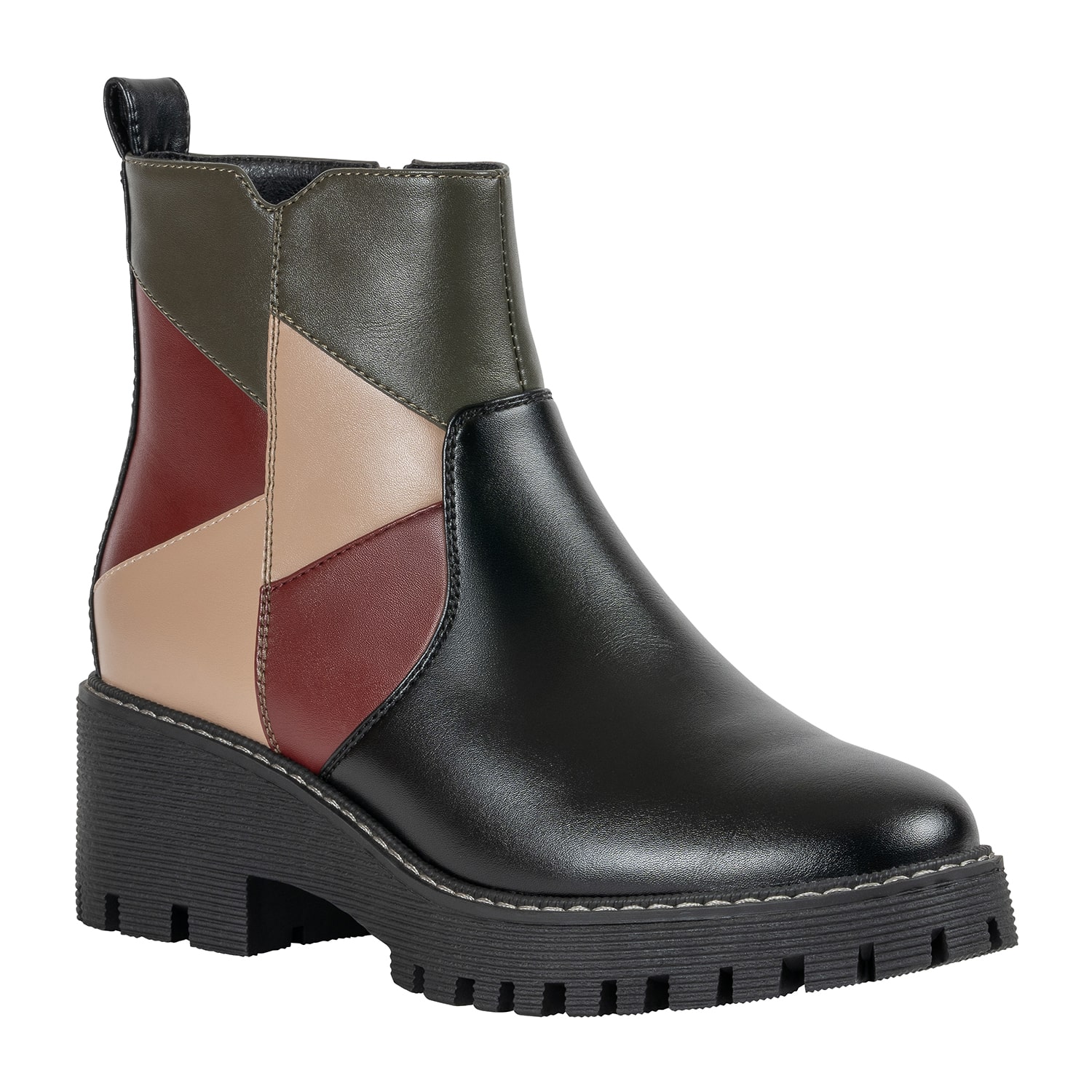 GC Shoes Womens Vaila Block Heel Chelsea Boots