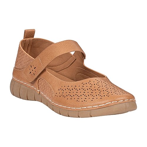 GC Shoes Kace Womens Round Closed Toe Mary Jane Shoes, 8 1/2 Medium, Brown