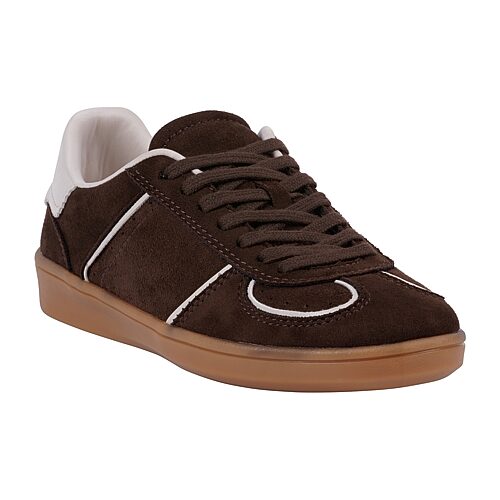 Gc Shoes Women's Milan Lace-Up Sneakers - Chocoloate Suede