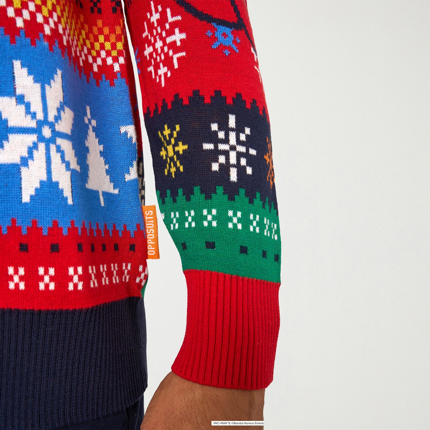 Opposuits Mens Crew Neck Long Sleeve Pacman Pullover Sweater