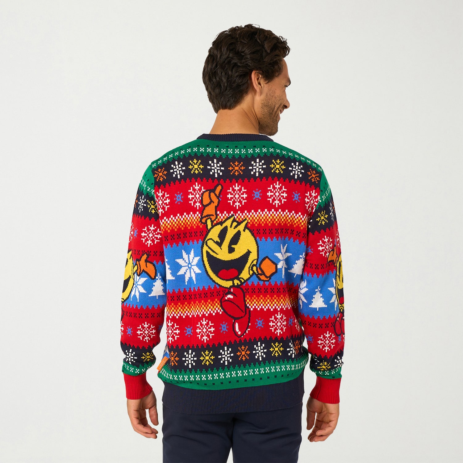 Opposuits Mens Crew Neck Long Sleeve Pacman Pullover Sweater