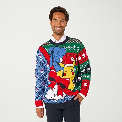 Opposuits Mens Crew Neck Long Sleeve Pokemon Pullover Sweater In Multiple Colors