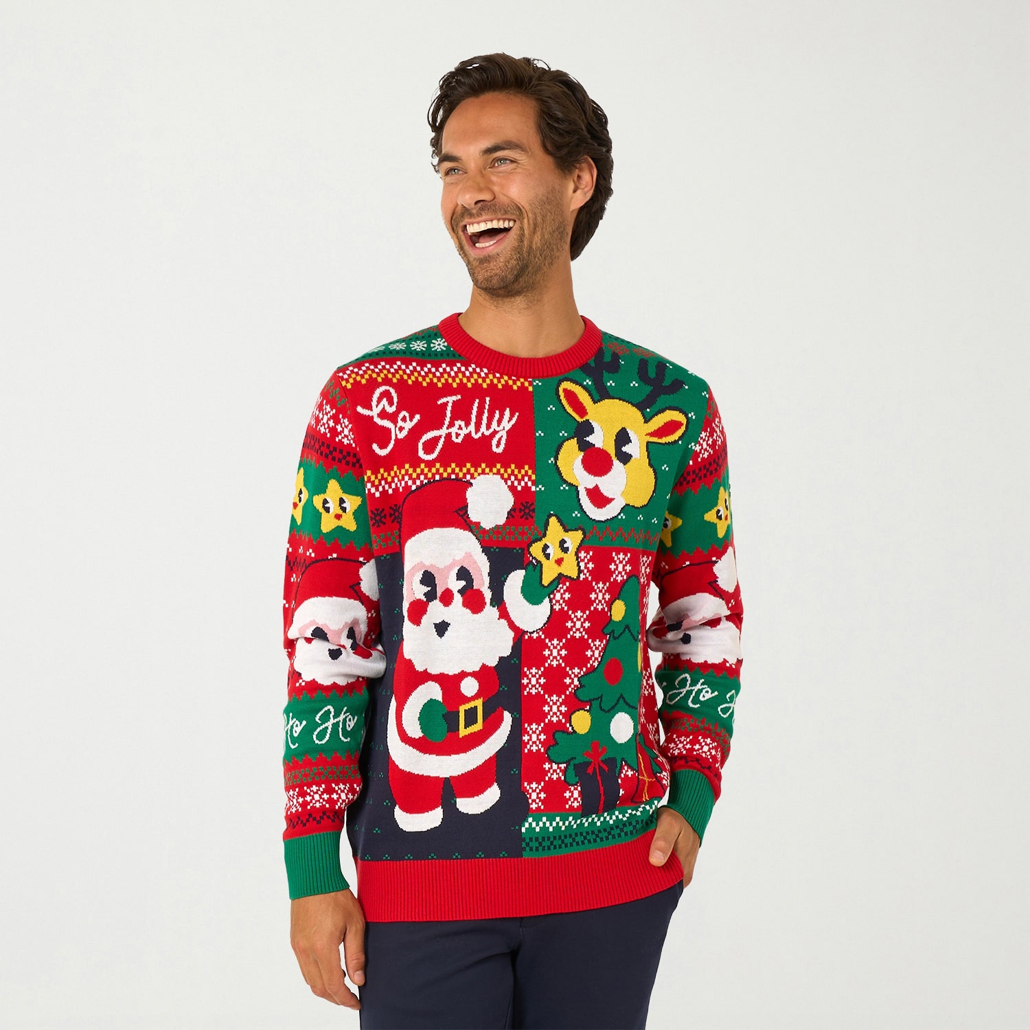 Opposuits Mens Crew Neck Long Sleeve Pullover Sweater