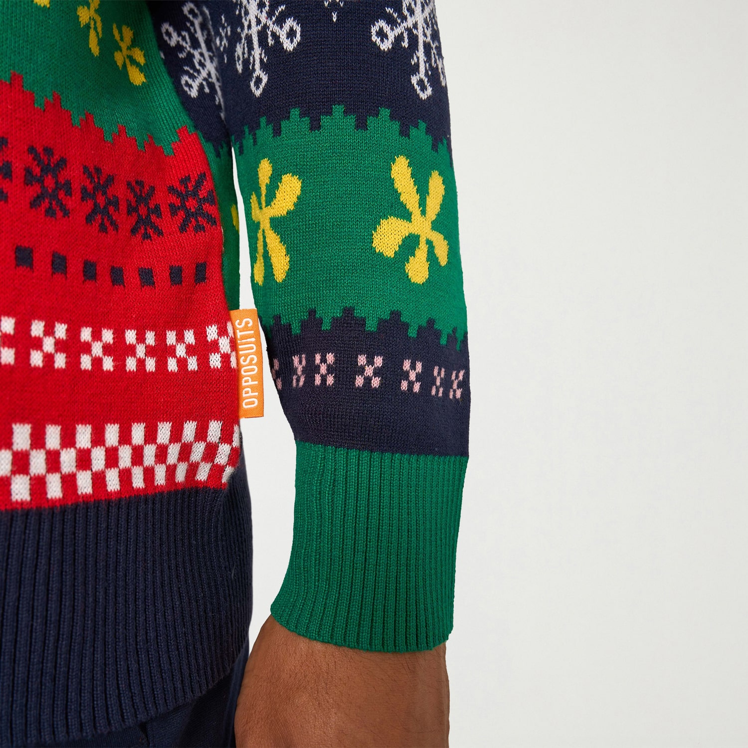 Opposuits Mens Crew Neck Long Sleeve Spongebob Pullover Sweater
