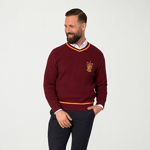 Opposuits Mens Crew Neck Long Sleeve Harry Potter Pullover Sweater In Red