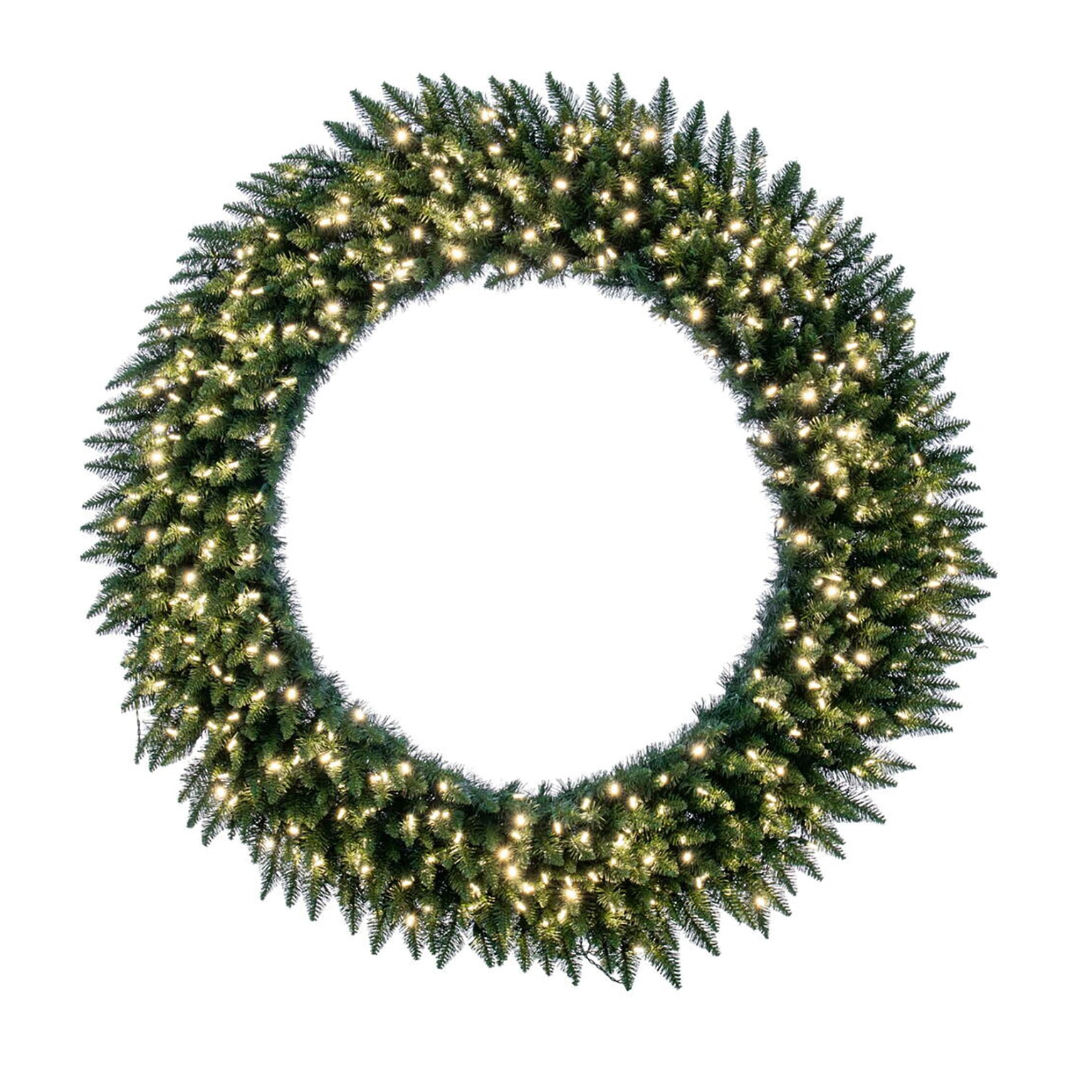 Vickerman 60" Camdon Fir Christmas Wreath with 400 Warm White LED Lights