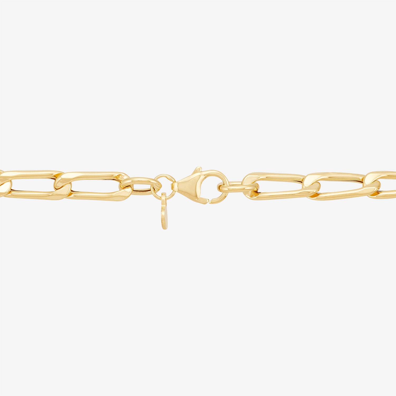 Made in Italy Unisex Adult 10K Gold 18 Inch Link Chain Necklace