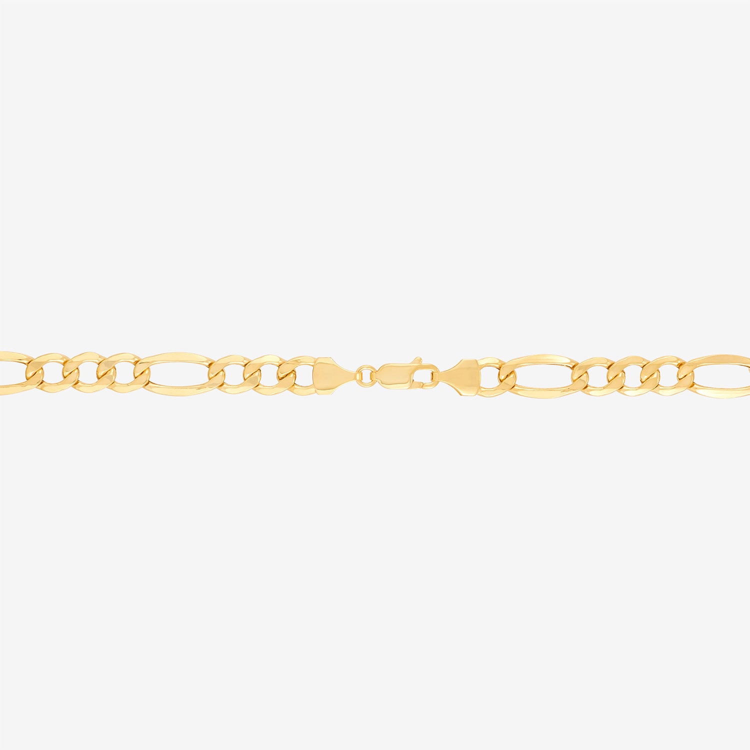 Made in Italy Mens 10K Gold 20 Inch Figaro Chain Necklace