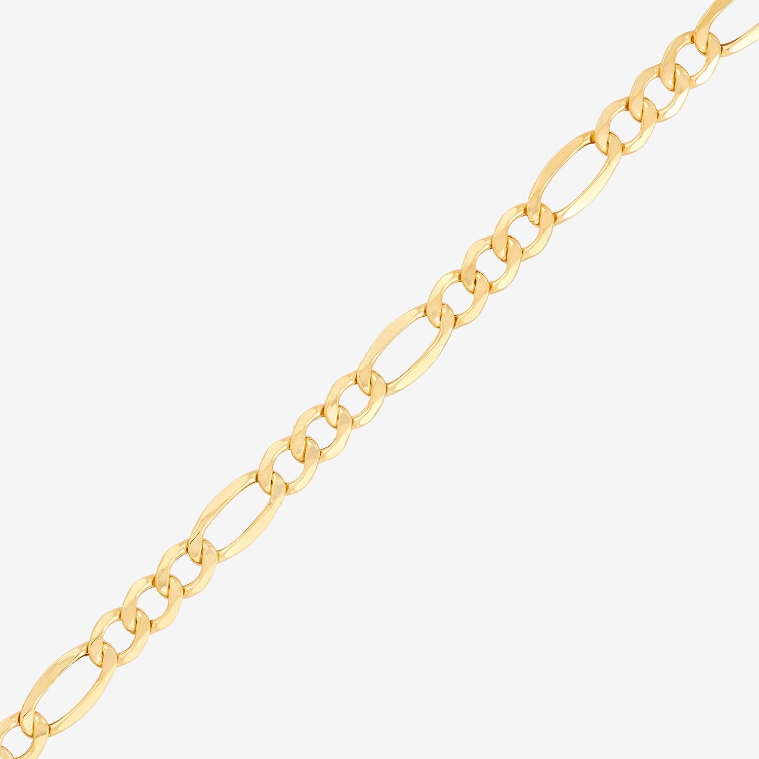 Made in Italy Mens 10K Gold 20 Inch Figaro Chain Necklace