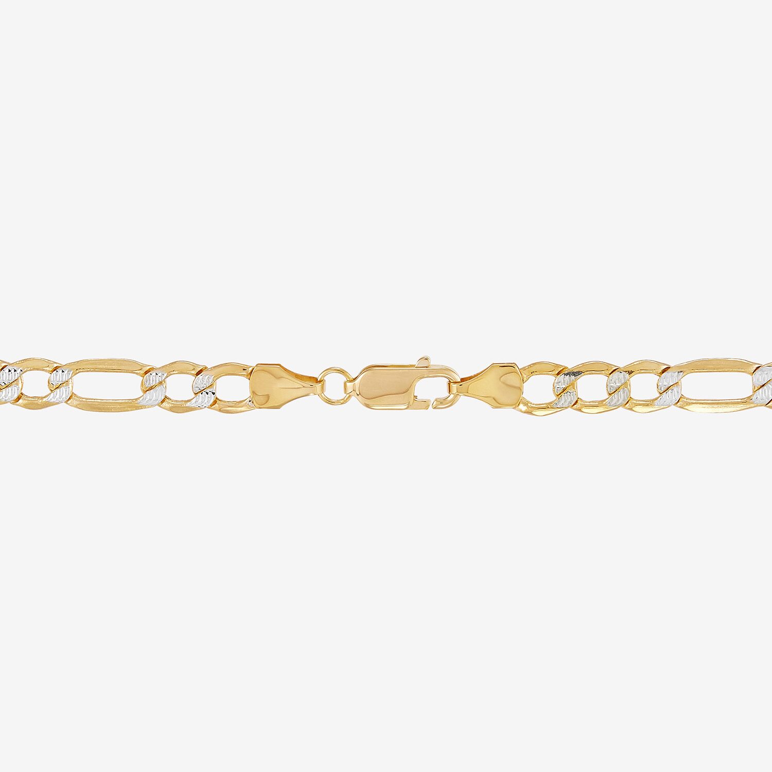 Made in Italy Womens 10K Gold 24 Inch Figaro Chain Necklace