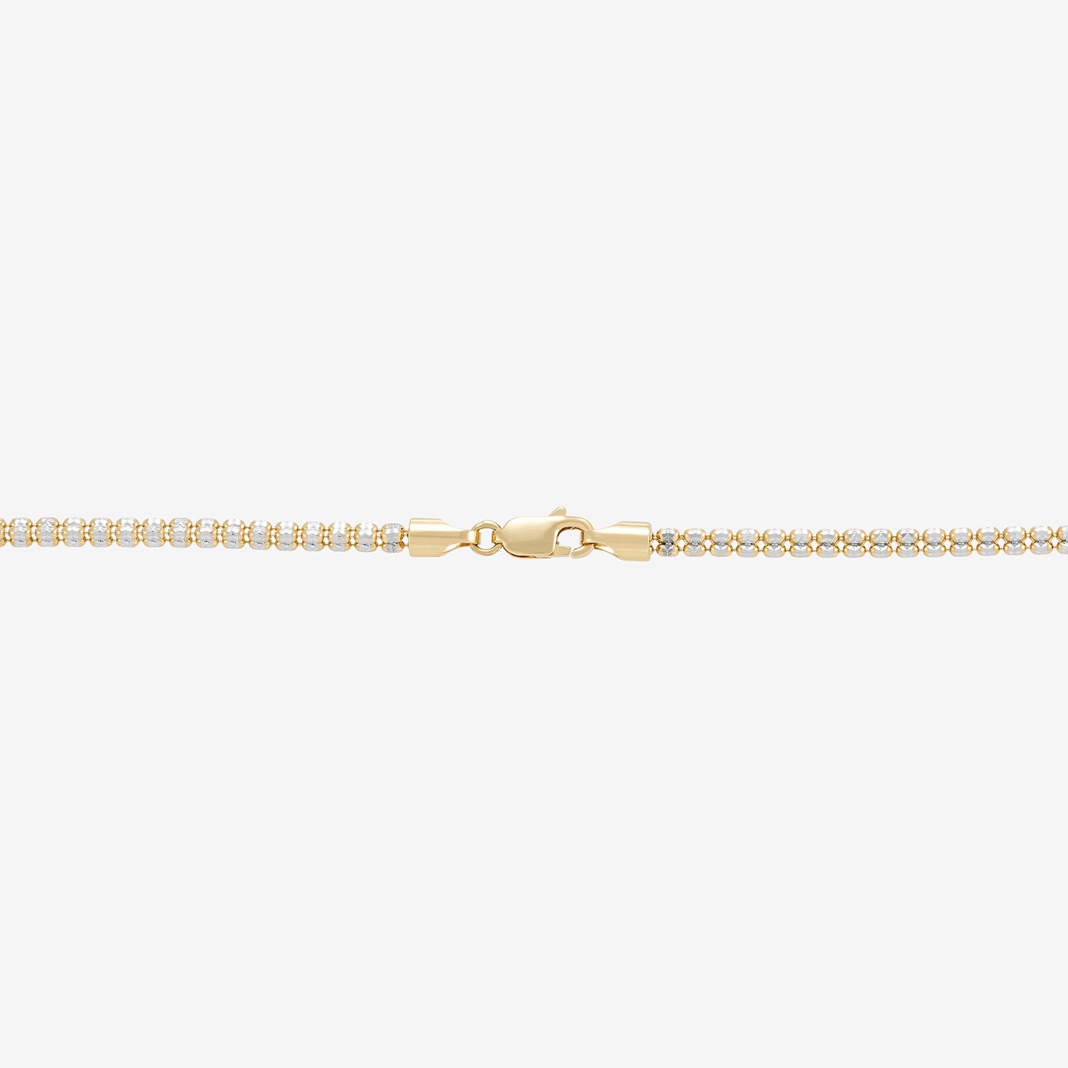 Womens 14K Gold 18 Inch Bead Chain Necklace