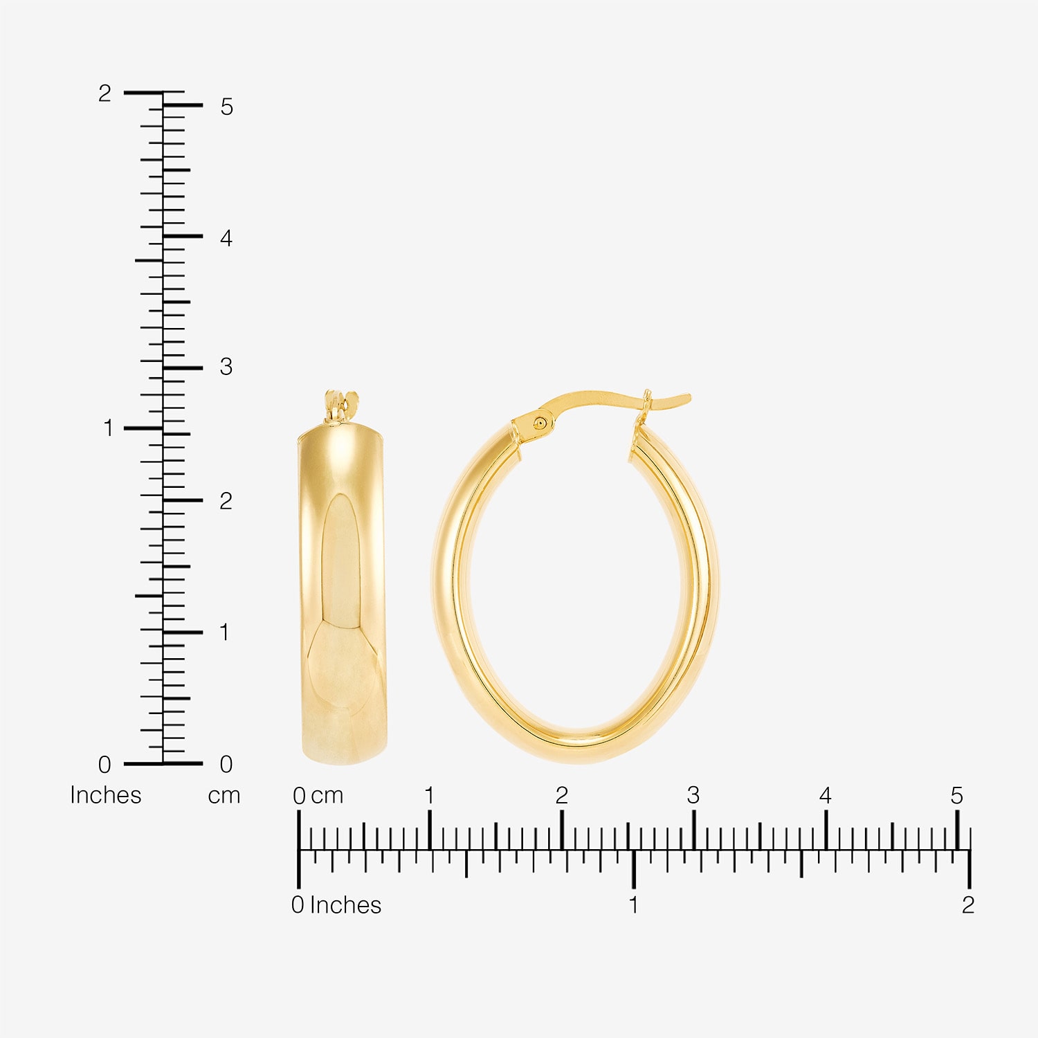Bonded Brilliance Womens 14K Gold Bonded With Sterling Silver 28.3mm Hoop Earrings
