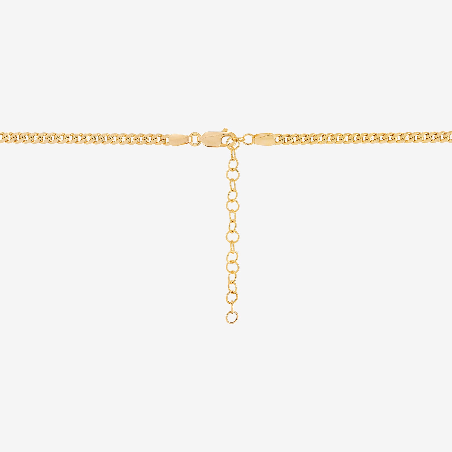 Girls 14K Gold 13 Inch Cuban Chain Necklace