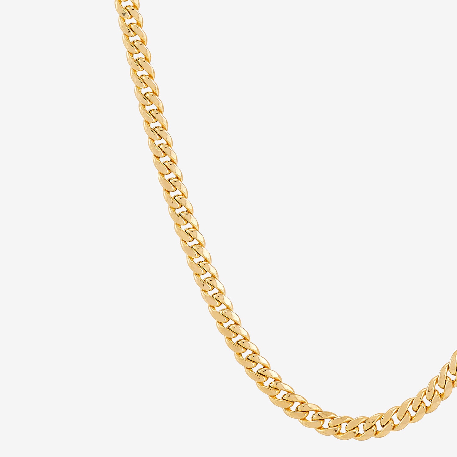 Girls 14K Gold 13 Inch Cuban Chain Necklace