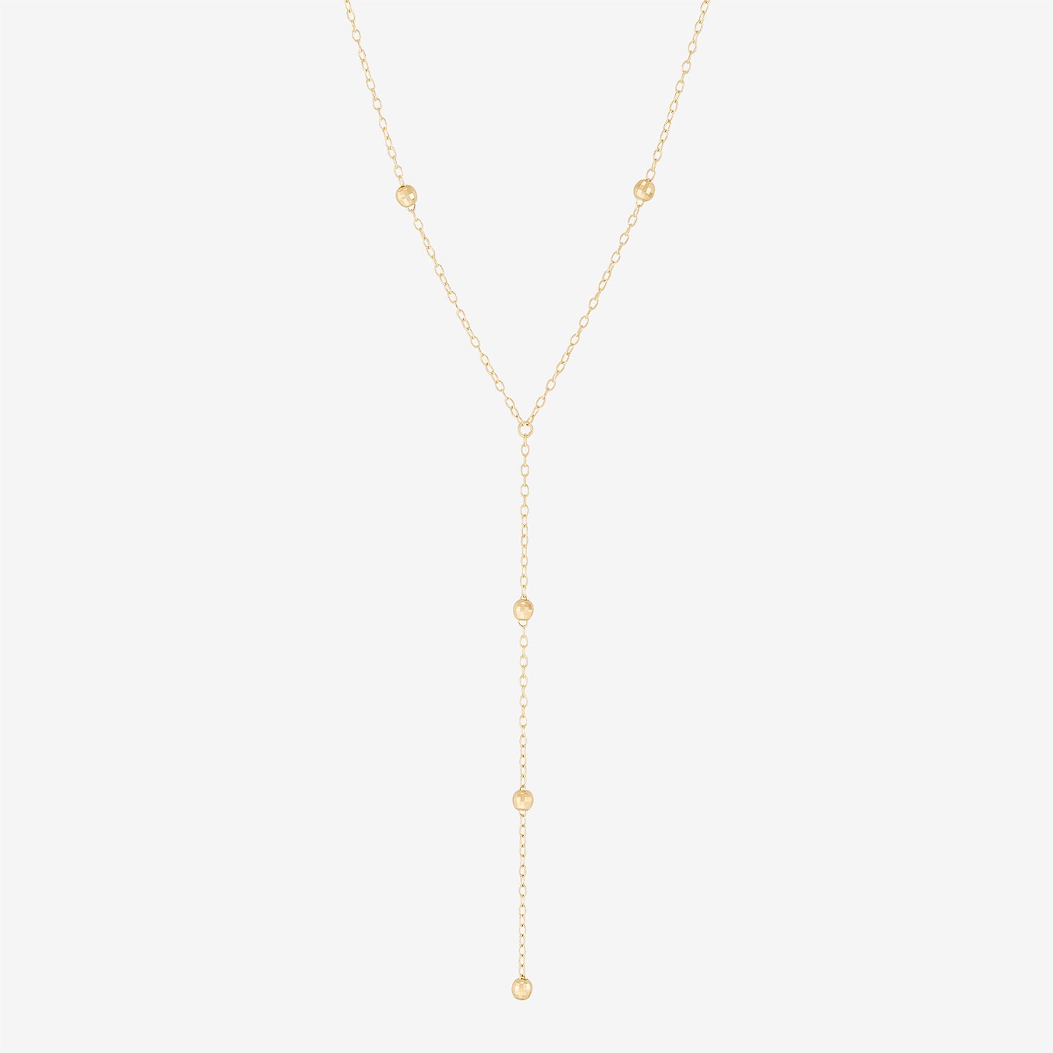 Gold Addiction Womens 10K Gold 18 Inch Y Necklace