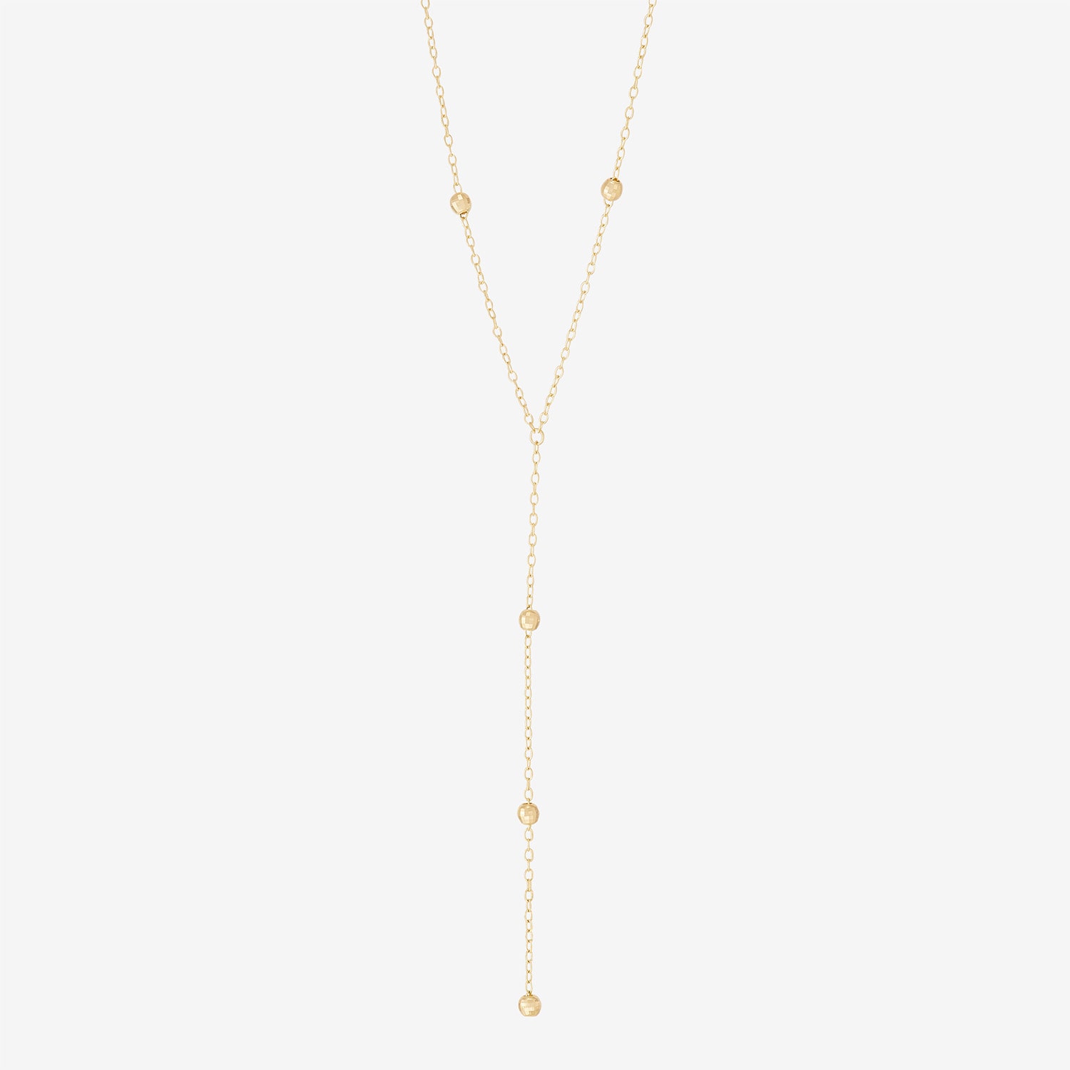 Gold Addiction Womens 10K Gold 18 Inch Y Necklace