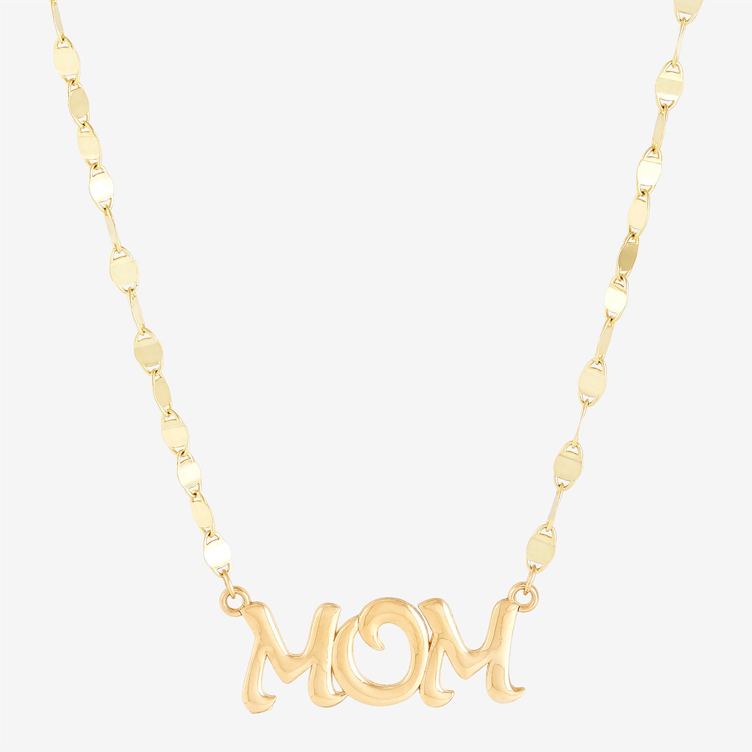 "Mom" Womens 10K Gold 16 Inch Pendant Necklace