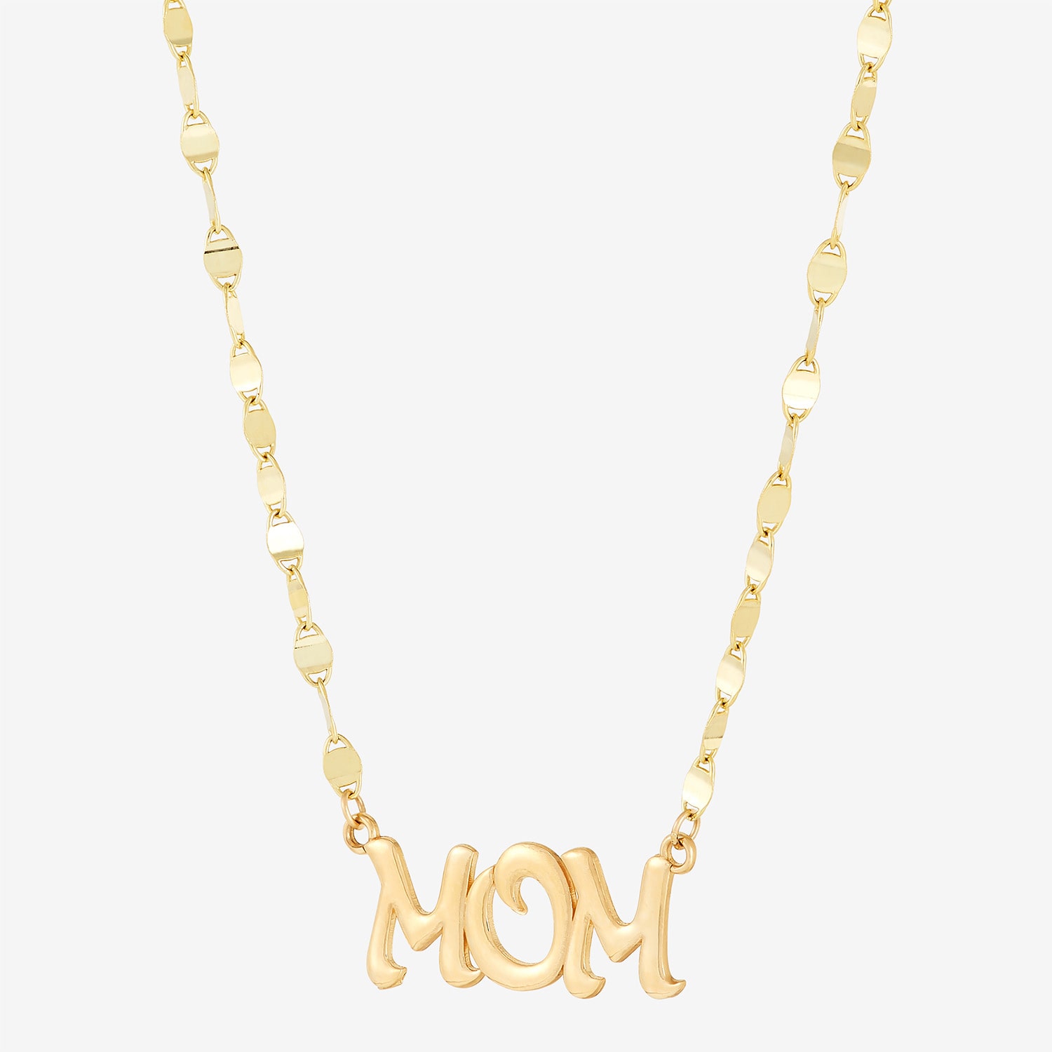 "Mom" Womens 10K Gold 16 Inch Pendant Necklace