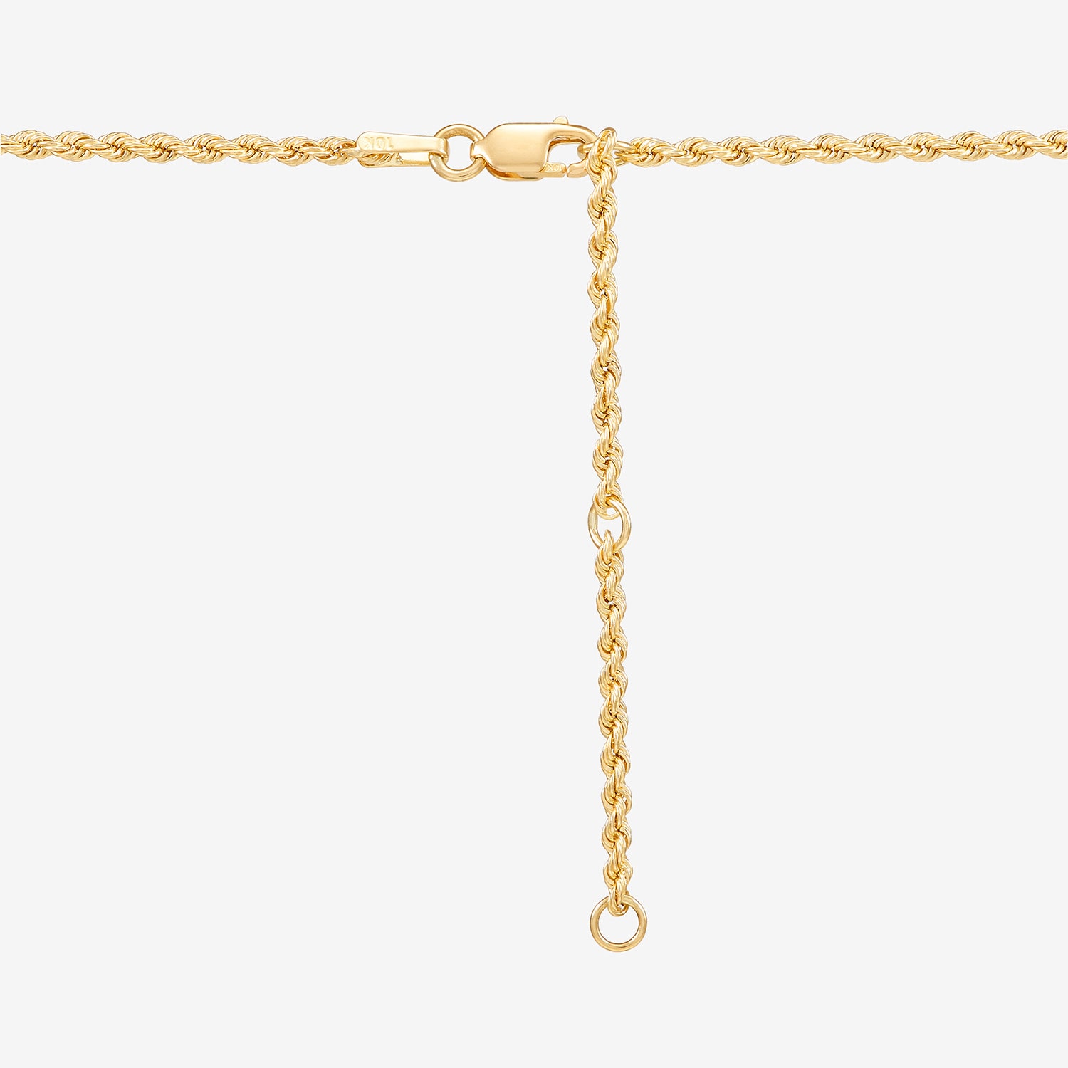 Sideways Womens 10K Gold Cross 18 Inch Pendant Necklace