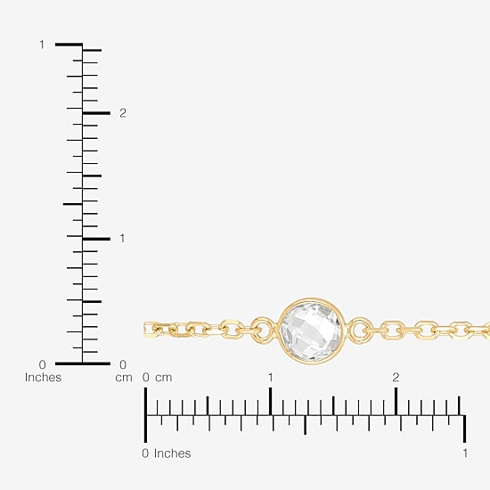 Gold Addiction Womens 10K Gold 17 Inch Link Chain Necklace