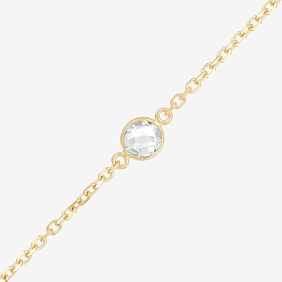 Gold Addiction Womens 10K Gold 17 Inch Link Chain Necklace