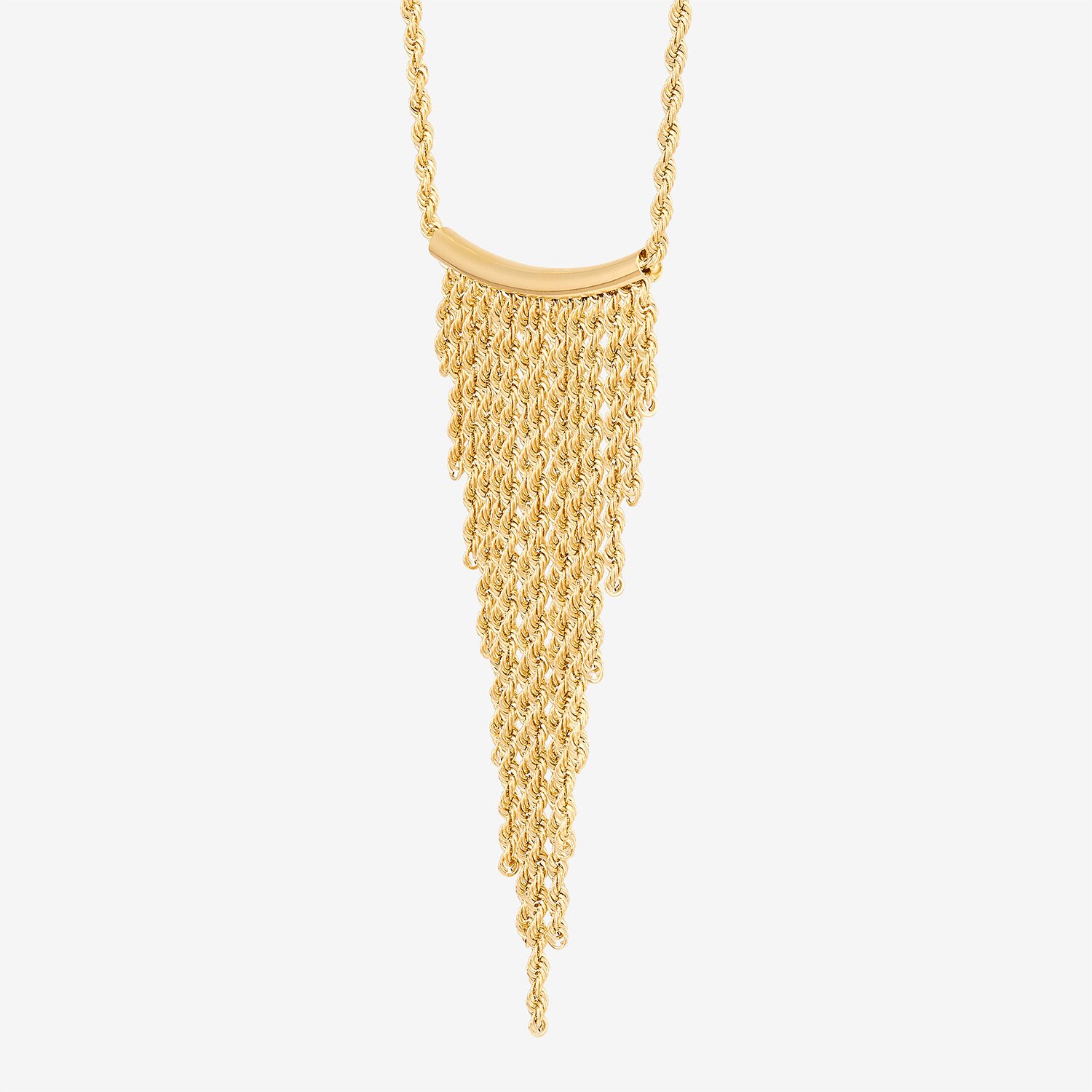 Womens 10K Gold 17 Inch Statement Necklace