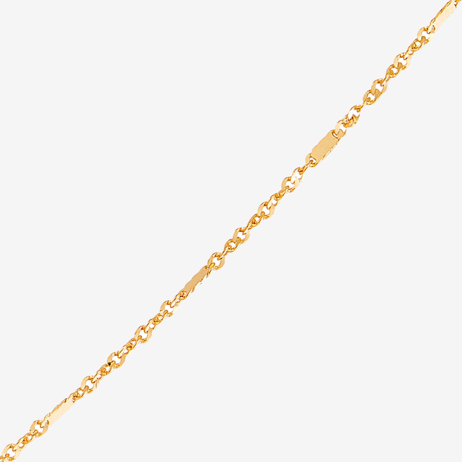 Made in Italy Womens 10K Gold Inch Singapore Chain Necklace