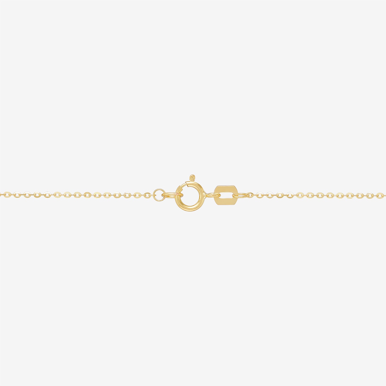 Womens 14K Two Tone Gold 18 Inch Link Chain Necklace