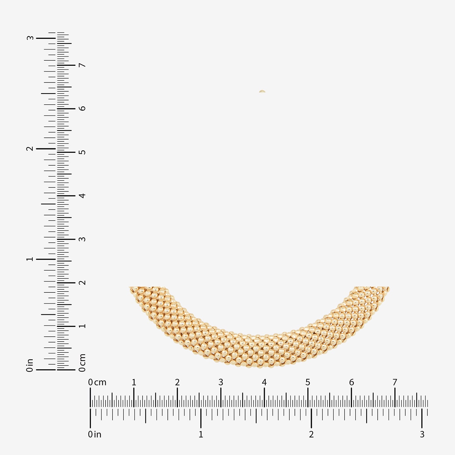 Made in Italy Womens 14K Gold Over Silver Hollow Heart 7.5 Inch Link Bracelet