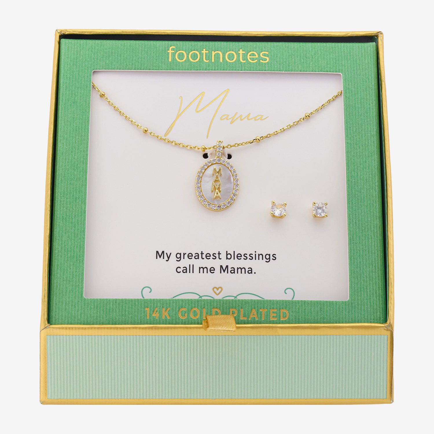 Footnotes Womens Cubic Zirconia 3-pc. Necklace Set