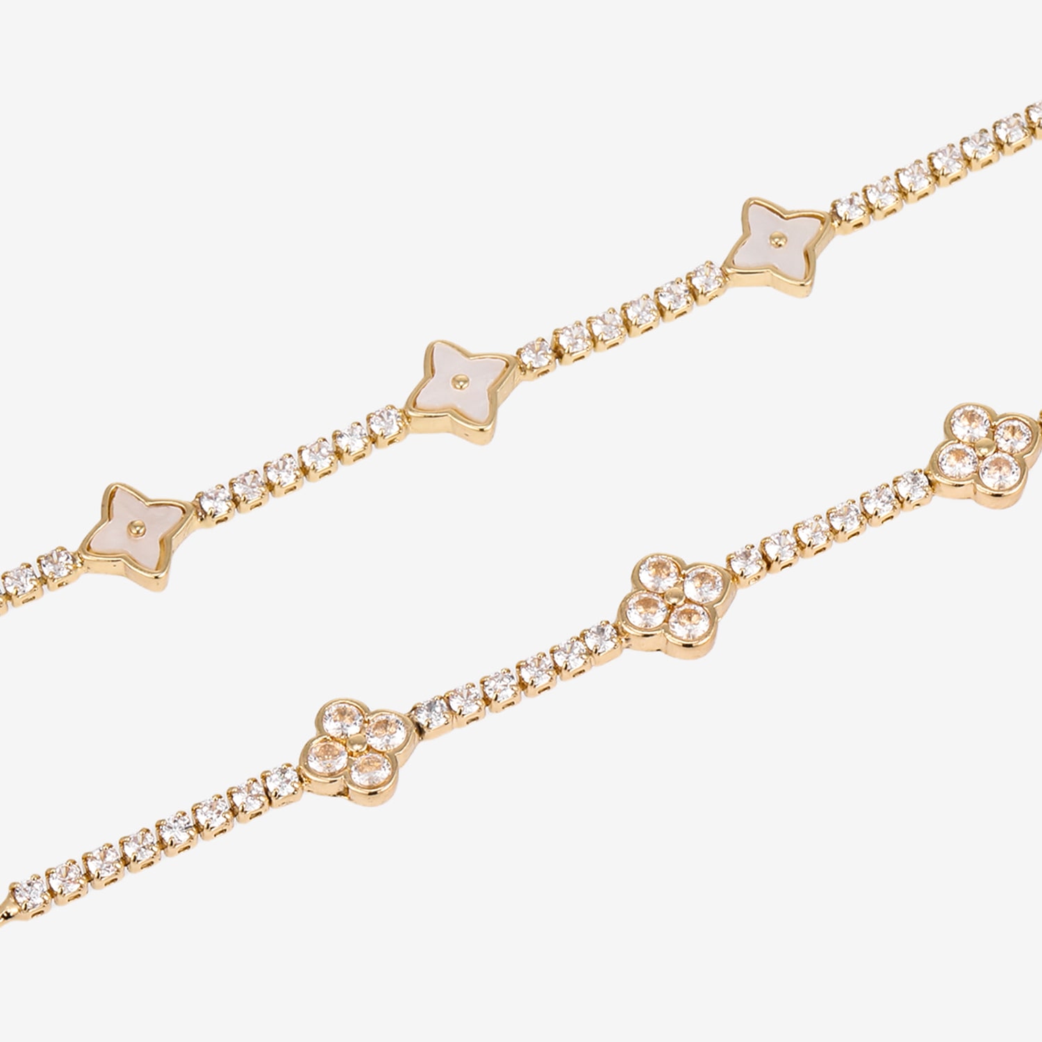 Womens Simulated Cubic Zirconia Round Bolo Bracelet
