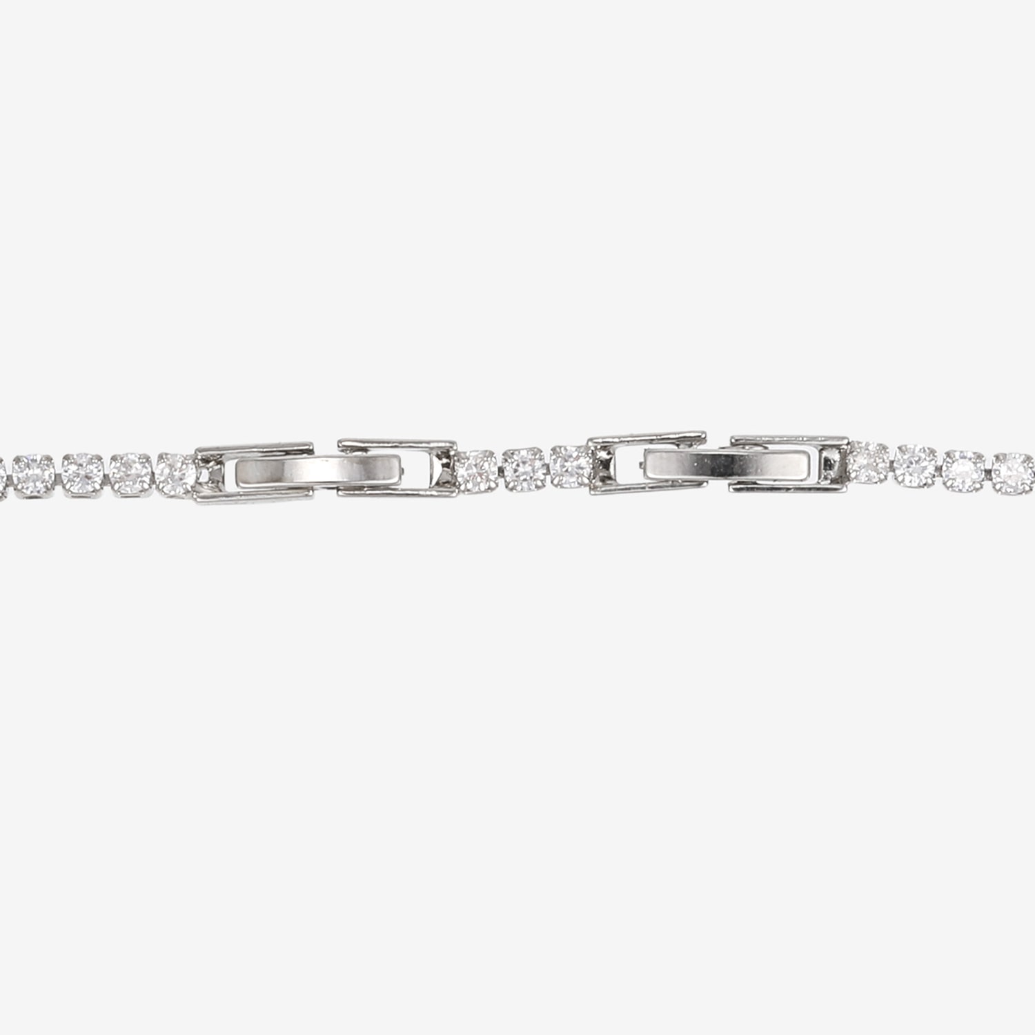 Womens Simulated Blue Cubic Zirconia Round 7 Inch Tennis Bracelet